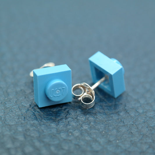 Mittelblau Ohrstecker